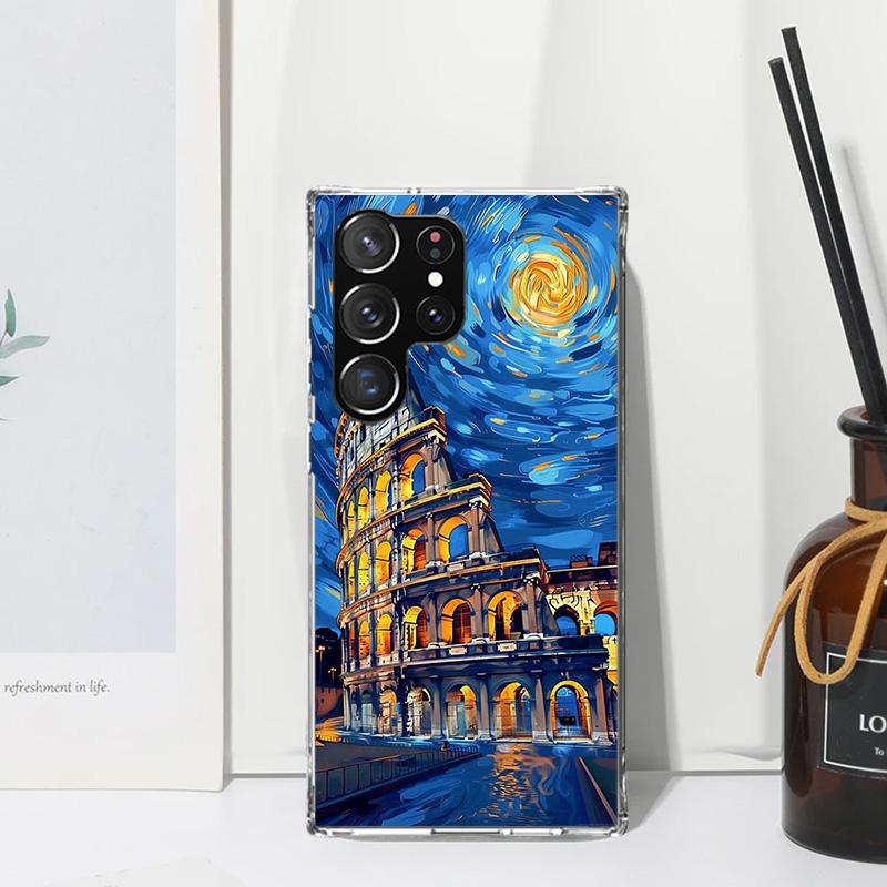 Roman Colosseum Phone Case For Samsung Galaxy S26 S25 Edge S24 FE S23 S22 Ultra S21 Plus S20 + Art Fundas Back Cover Galaxy S25