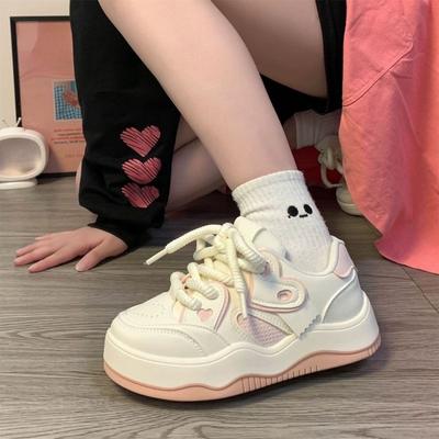 Новая женская спортивная обувь, универсальные повседневные кроссовки на толстой подошве