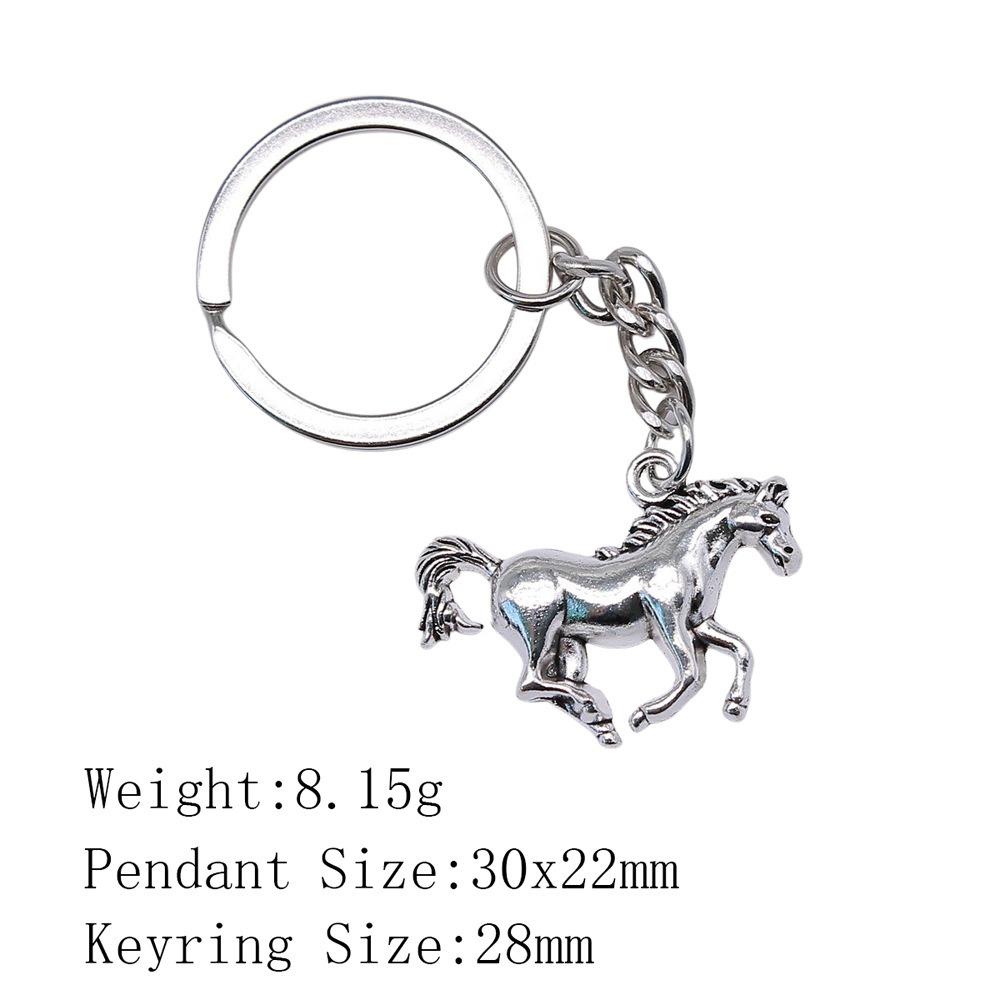Unique Horse Pendant Key Chain Running Horse Vintage Horse Pendant Keyring Purse Keychain