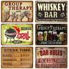 Винтажная жестяная вывеска на стену для паба, бара, пещеры, декоративные тарелки, декор, искусство, ретро, напиток, пиво, вино, металлическая вывеска, плакат, табличка с надписью «Виски»