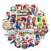 Mario Super Collection Sticker Set Anime Manga Styler 50 pieces Waterproof PVC Stickers Character Goods Accessories Popular Decorating Pictures Gifts
