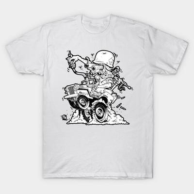 Asian Size Cotton Unisex Tshirt Print T-shirt Willys Fink! T-shirt No-Cut Print Regular Fit