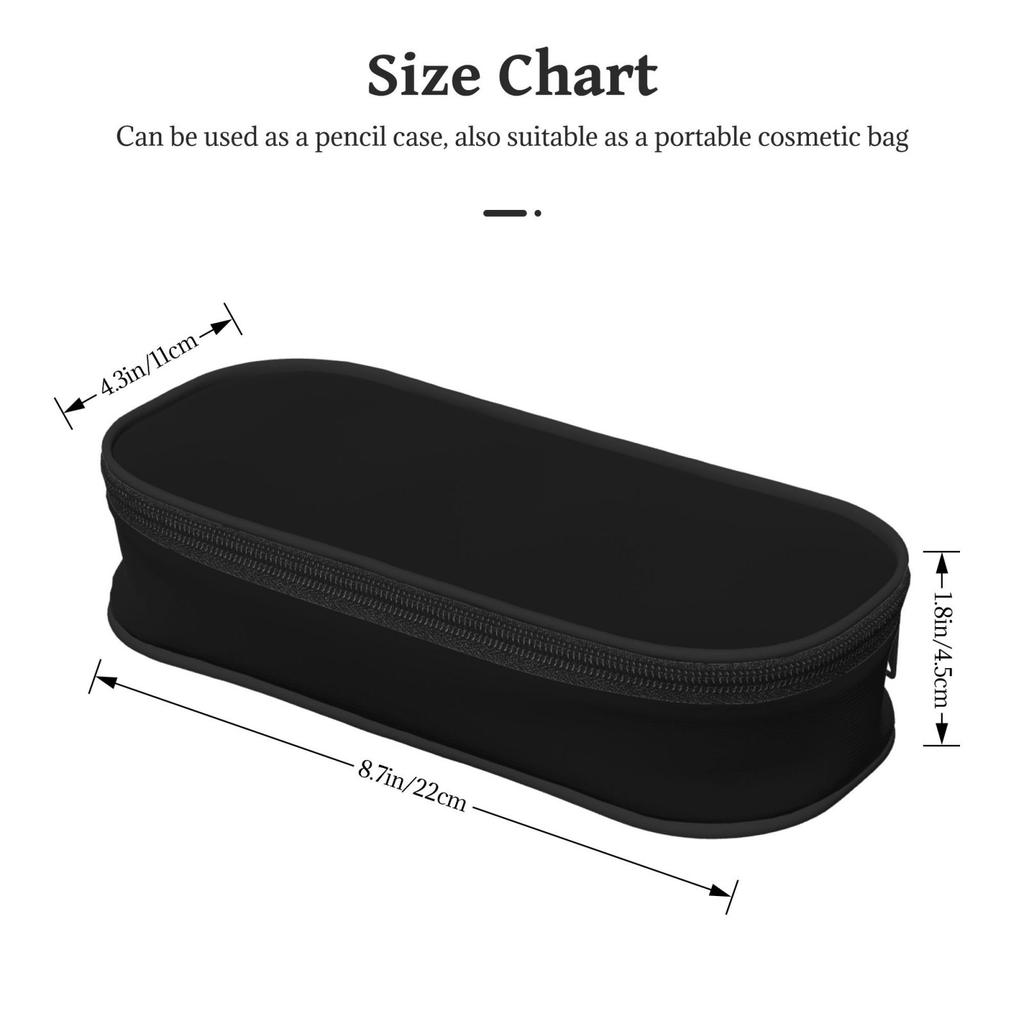 360° Custom Design Classic Pencil Case with Full Surface Print Durable Zipper Pouch for School & Office All-Over Printing