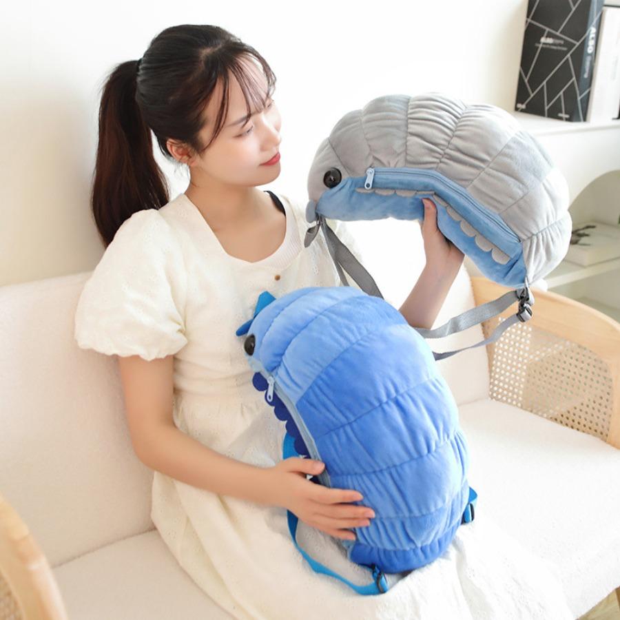 Simulation Insect Plush Toy Watermelon Bugs Plush Backpacks Stuffed PlushieToy Isopod Nap Pillow Room Decor Birthday Gift