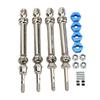 4pcs RC Metal Front and Rear CVD Drive Shaft with Couplers for Traxxas Slash 4X4 1 10 RC Car Upgrade Parts