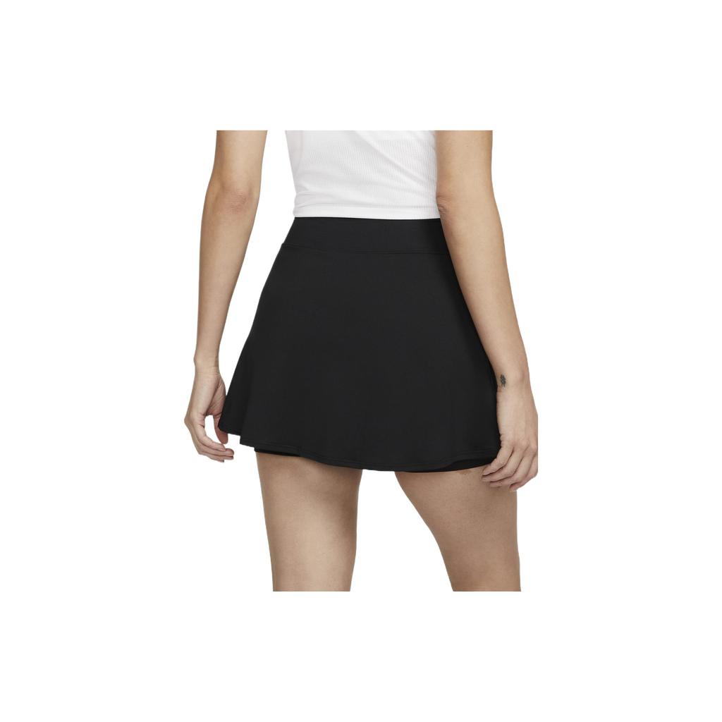 Nike Плиссированная короткая юбка с логотипом Dri-Fit, женские брюки, черные DH9553-010