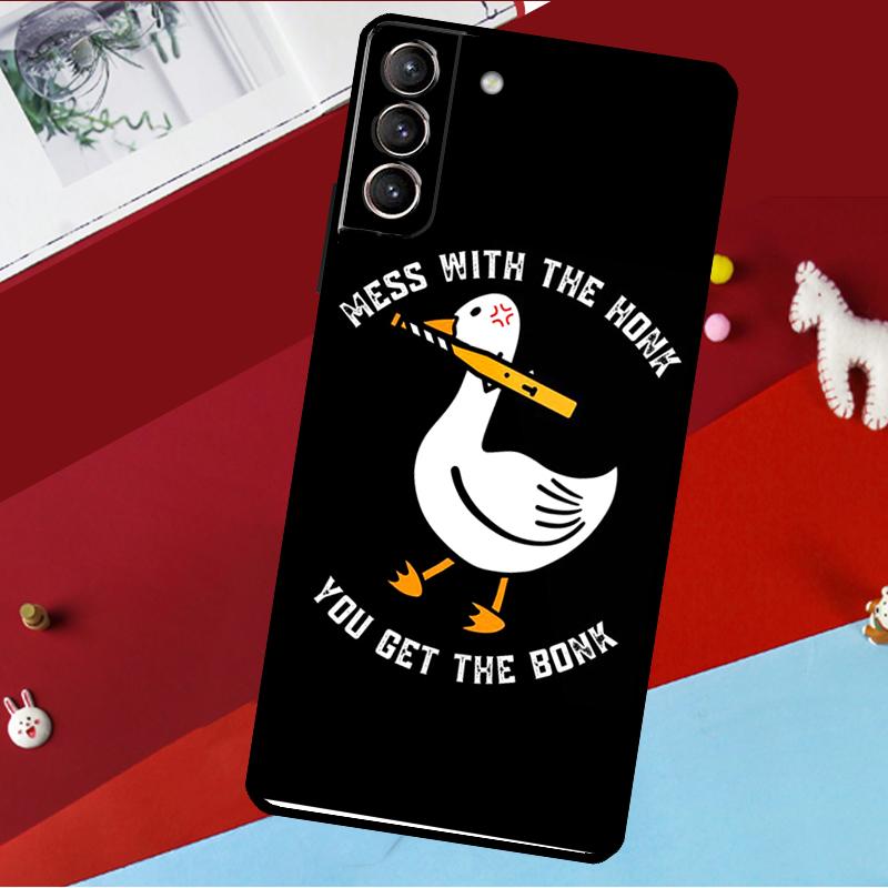 Утка Гусь Кряк Бряк Смешной Мем Чехол Для Samsung Galaxy S25 S24 S22 S23 Ultra Plus S20 S21 FE S9 S10 S24 FE Чехол для Телефона