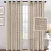 Plain Rough Linen Curtain Veil Light Transparent Curtain Veil Simple Semi-Blackout Curtains Finished Curtains