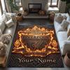 Liverpool Fc Personalized Name Floor Rug Office Rug Design For Game Room Hallway Bedrooms Living Rooms Antislip Carpet Anime Office Decor