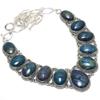 Azurite Gemstone Handmade 925 Silver Jewelry Necklace 18" JCN370-32