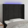 VidaXL LED Headboard Bedroom Furniture Single Bed Accessory Headboard Interior Black 3124092
