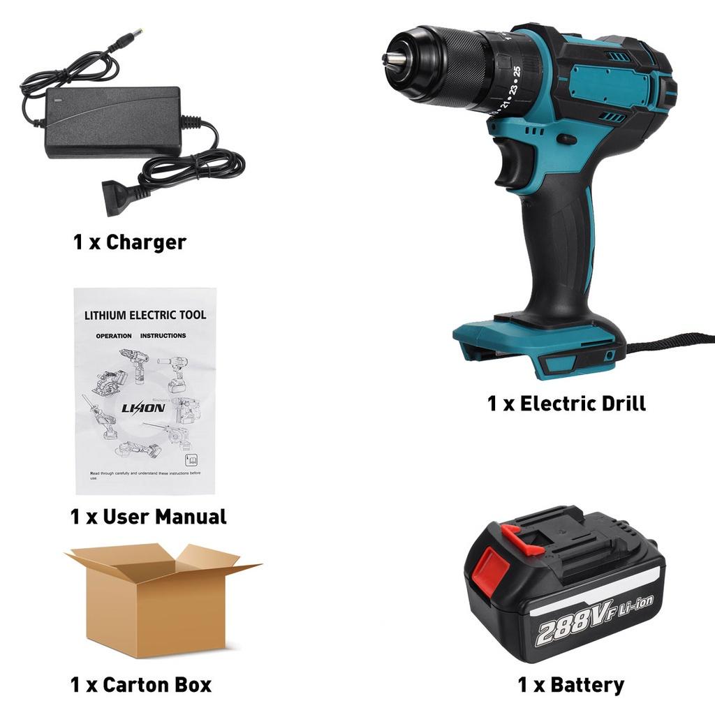 18 В 13 мм Бесщеточная электрическая дрель ударная отвертка плоский молоток 1/2 ударная дрель электроинструменты, подходящие для батареи Makita