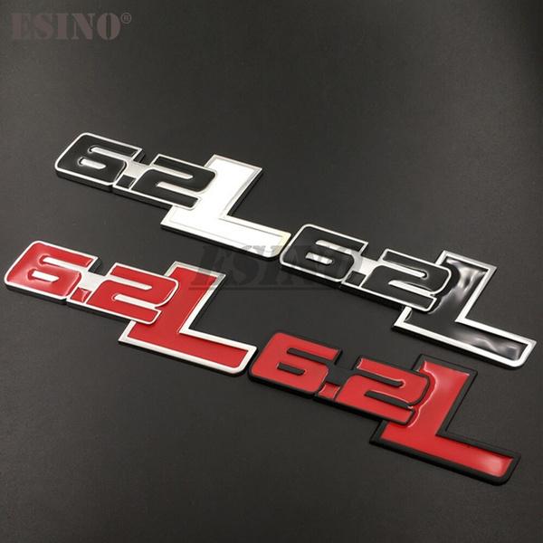 3D 6.2L багажник автомобиля, значок из цинкового сплава, эмблема для задней части кузова, задняя дверь, крыло, клейкий стильный значок, наклейка для Ford Raptor SVT F150 F350
