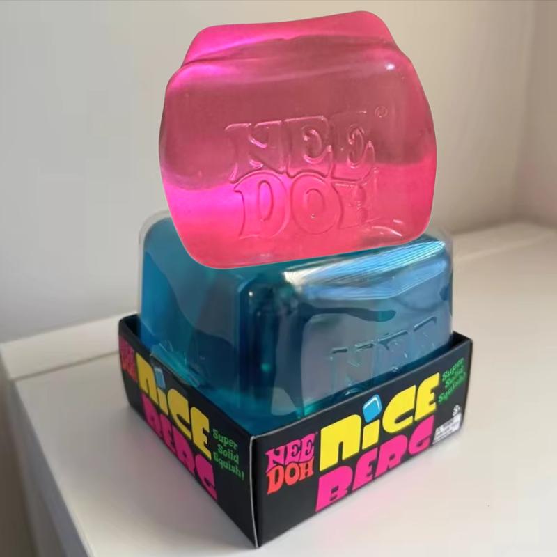 Schylling Nee Doh Nice Cube Супер Большой Размер 8--8,5 см Сенсорная Игрушка Сюрприз Медленный Отскок Снятие Тревоги Нетоксичная Игрушка для СДВГ Аутизма