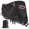 420D Thick Motorcycle Cover New Edition with Moisture Protection and Side Large Motorcycle Rain 5 Reflective Lock Buckles On Front and Elastic UV