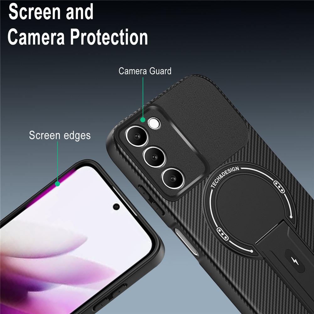 Скрытый магнитный держатель противоударный чехол для телефона для Xiaomi Redmi Note 14 Pro 5G 14 13 Pro Plus 15C 14C 13 13C A5 A3 Защитный бампер