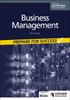 The Business Management for the IB Diploma: Prepare for Success Book