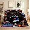 Custom Name Stitch Paradise Flannel Blanket Throw Blanket Soft Warm Sofa Bed Decor Unique Gift