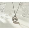 Womens Moon Pendant Necklace Clavicle Chain Light Luxury Fine Jewelry Small Chic Design