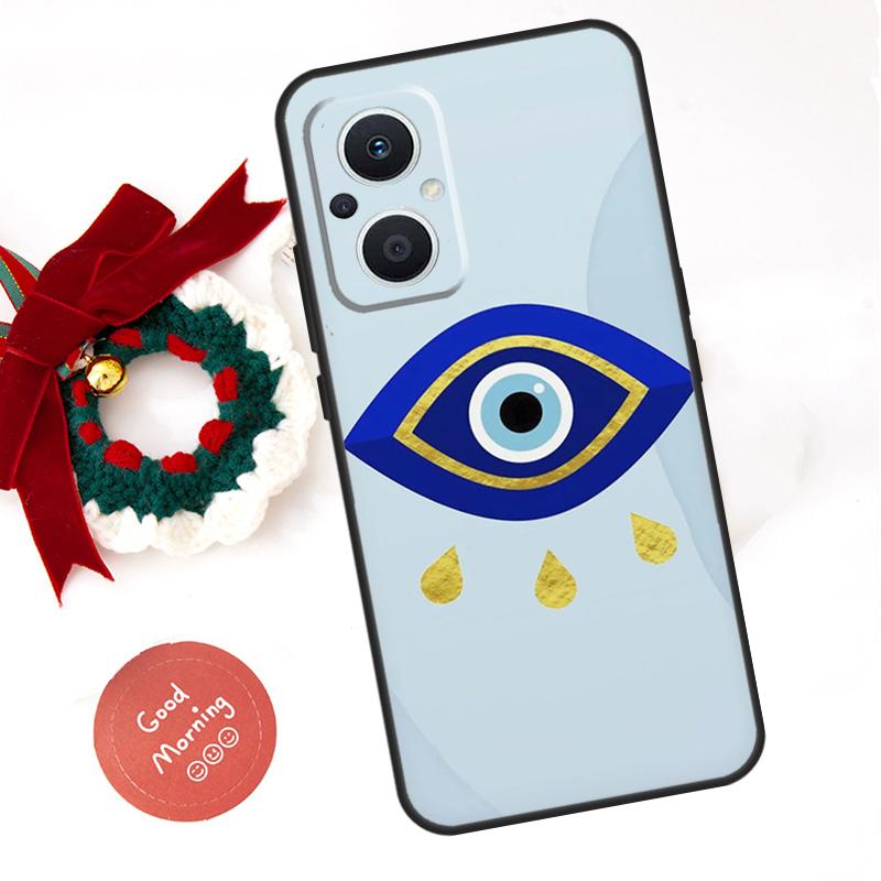 Чехол с мультяшным рисунком «Большие глаза» для OPPO Reno 8 Lite 10 11 12 13 14 Pro 11F 12F 13F 14F OPPO Find X8 X5 X6 X9 Pro Case