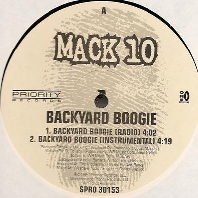 12-дюймовая пластинка MACK 10 - Backyard Boogie SPRO30153PROMO Priority Record 1997 США Рэп и хип-хоп/R&B Б/У