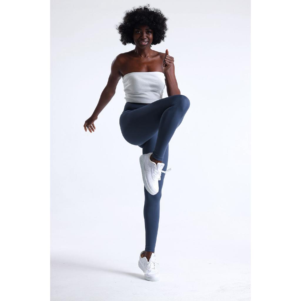 Navy Blue Cross Belt Push-up Slimming High Waist 1 Size Slimming Tights