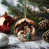 12pcs/set Christmas Nativity Ornament New Year Tree Decoration Nativity Easter Home Decor Christmas Navidad Hanging for Party