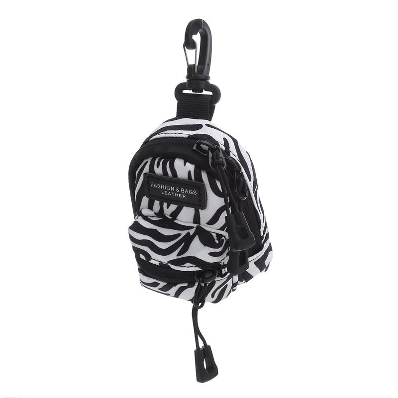 Женский милый мини-спортивный кошелек с принтом зебры, креативная сумка для ключей, универсальная маленькая подвесная сумка