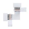 10Pcs LED Strip Connectors L Shape 4-Pin with 20Pcs Connector Clips for RGB SMD 5050 3528 LED Light