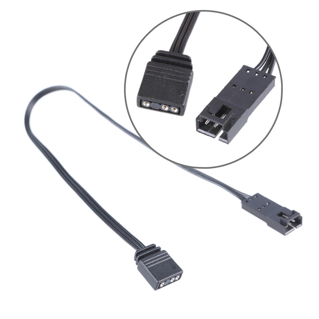 Удлинительный кабель для светодиодной ленты RGB 25 см/9,84 дюйма, разъем «папа-мама» 4-контактный, 3-контактный, для моддинга ПК, HDLL120, вентилятор, подсветка