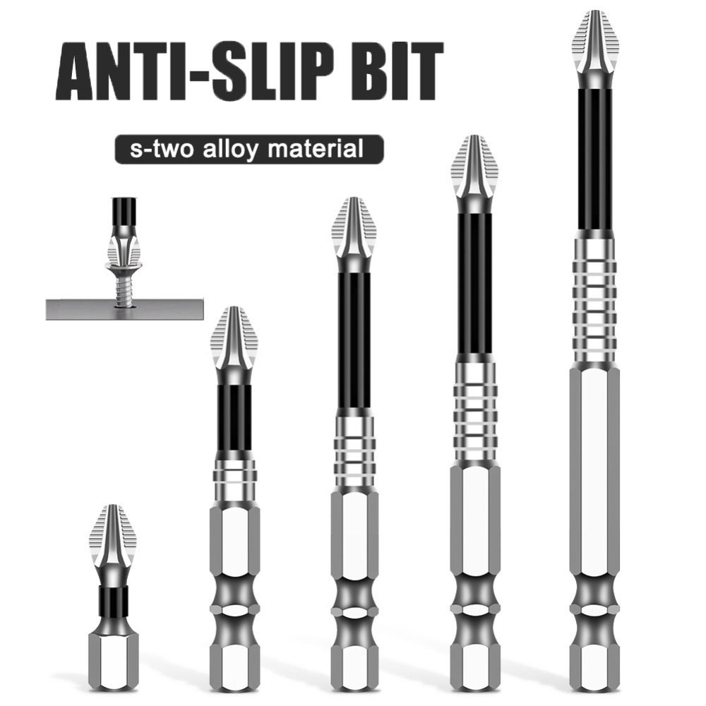 K5 Нескользящая ударная крестовая бита S2 сплав крестовая сверлильная бита портативная бита-драйвер