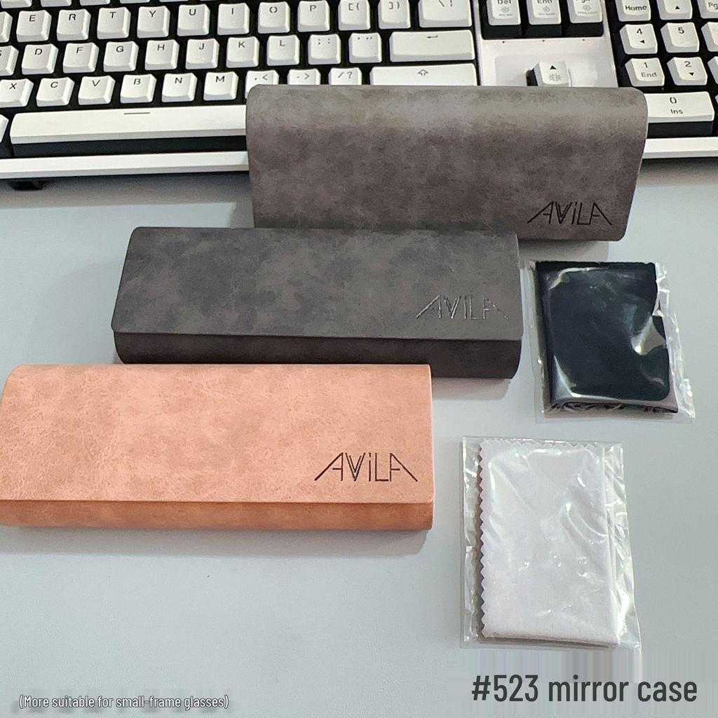 Multi-color Anti-slip Eyeglass Case with Chain and Cloth for Prescription and Reading Glasses