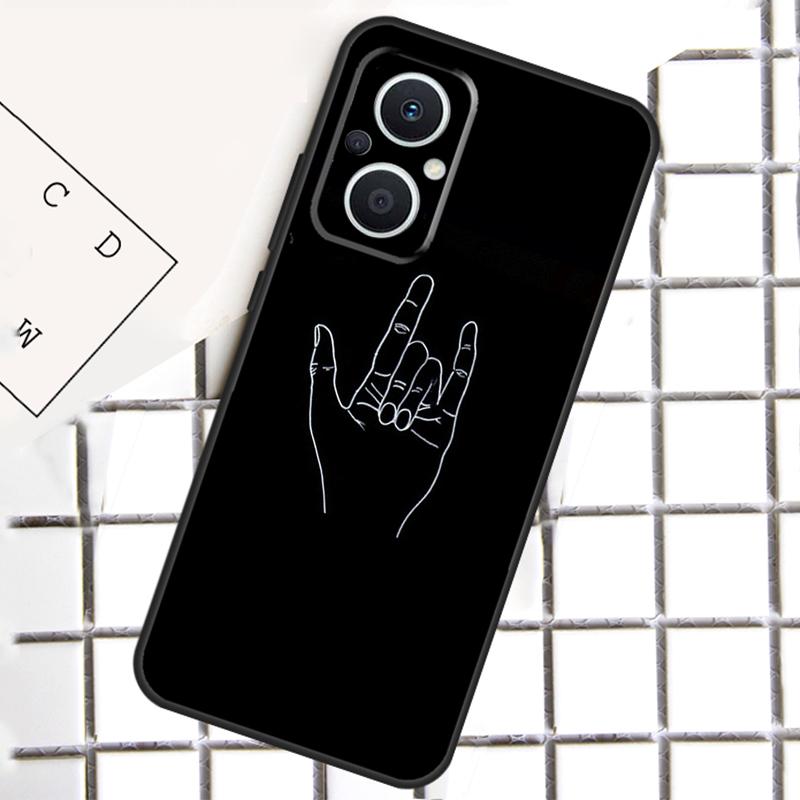 Чехол для телефона Rock Roll Skull для OPPO Reno 13F 13 12 11 14 F 10 Pro 8T 7 8 Lite OPPO Find X9 X6 X5 X8 Pro