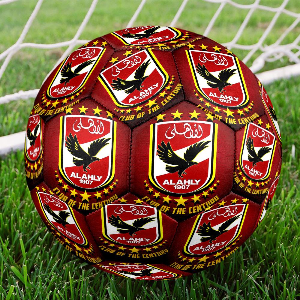 Ahly Football club Printed Size 5 Soccer Balls, High-Quality, Anti-Slip, Protective Football, A Unique Gift , Birthdays, Christmas Gifts