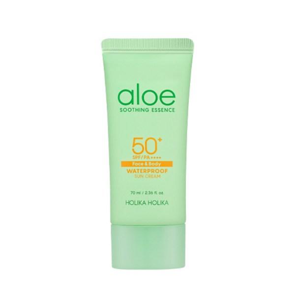 Holika Holika Aloe Водостойкий солнцезащитный крем SPF 50+ PA++++,1р, корейская косметика
