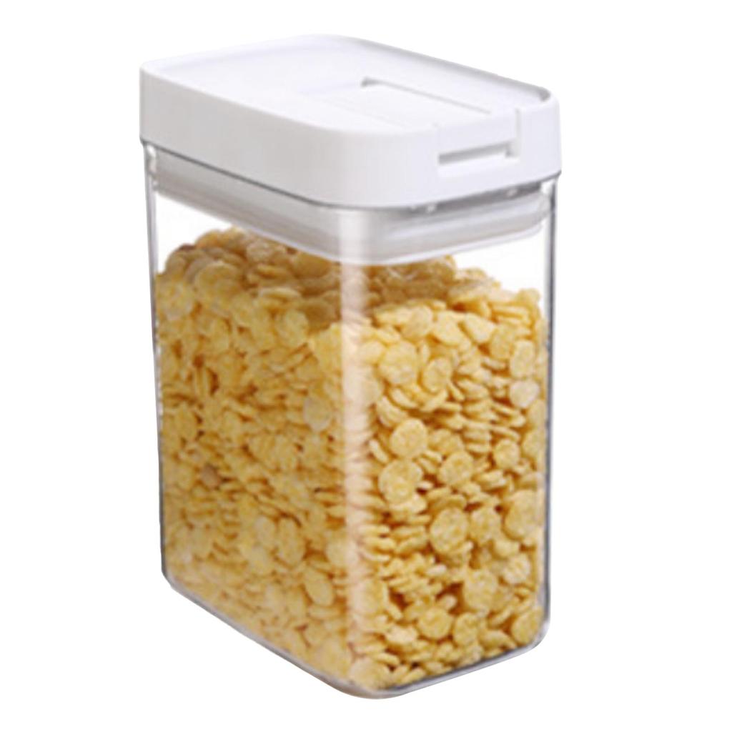 Cereal Storage Container Transparent Food Storage Sealed 800ml Cereal Storage Dispenser for Kitchen