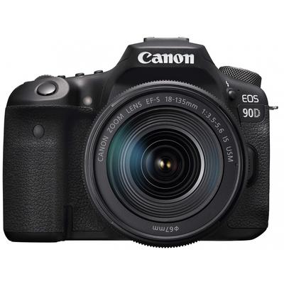 Цифровая зеркальная камера Canon EOS 90D EF-S18-135 IS USM Комплект объективов EOS90D18135ISUSMLK