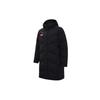Water-Resistant Mid-Length Snow Shell Down Jacket With Letter Print Men Outerwear Basic-Black 152417906-2