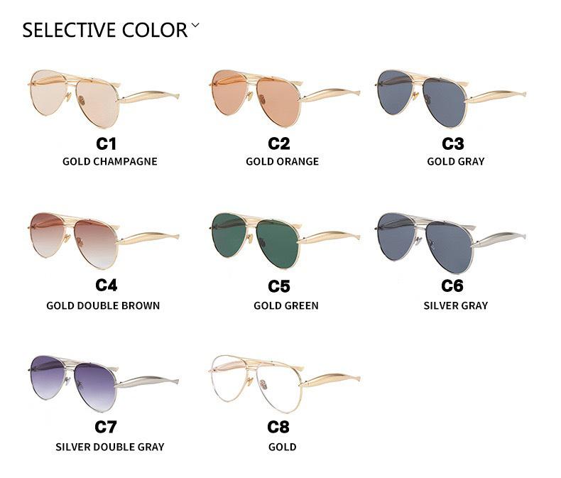 Модные женские ретро-солнцезащитные очки в уличном стиле, металл, 2025