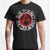 No Gods No Masters Funny Gift t shirt 100% cotton printed Anarchist slogan Anarchy symbol Graphic clothes All size tops S-6XL