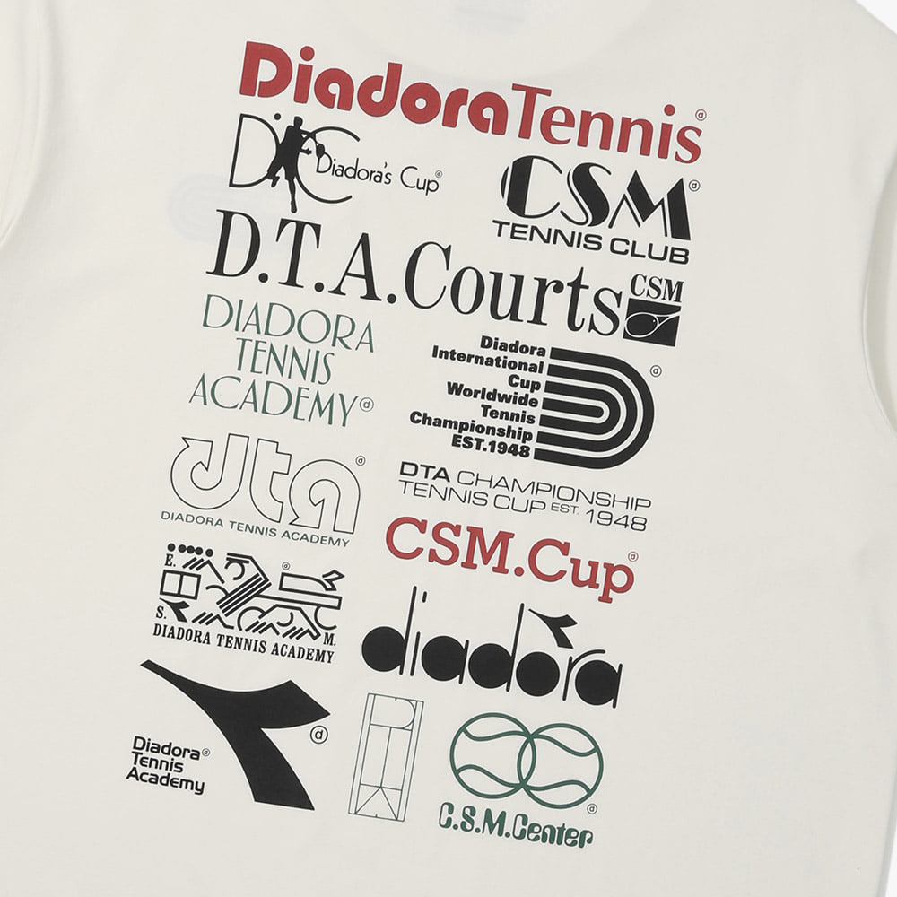 diadora Airtex Dta Short Sleeve T-Shirt Off White