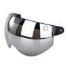 Universal Motorcycle Retro Pilot-Style Standard 3 Snap-Button Visor Flip Up Down Open Face Helmet Wind Shield Durable