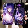 Genshin Impact Raiden Shogun Phone Case For Honor 70 50 20 7S X9 X8 X7 Magic 4 3 Pro Soft Black Phone Cover