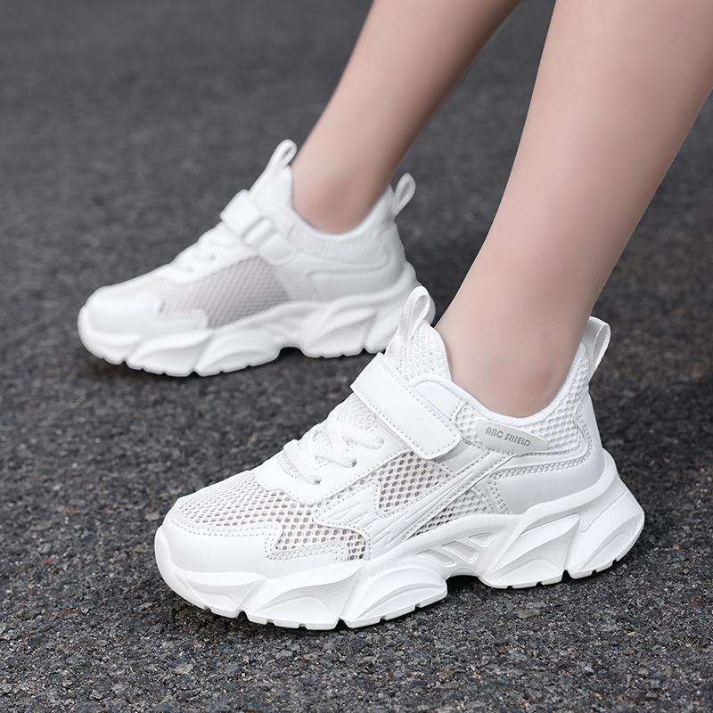 Детская мода Four Seasons Дышащая повседневная обувь для детей Бег Спорт Студенты Девочки Трендовые удобные кроссовки для спортзала