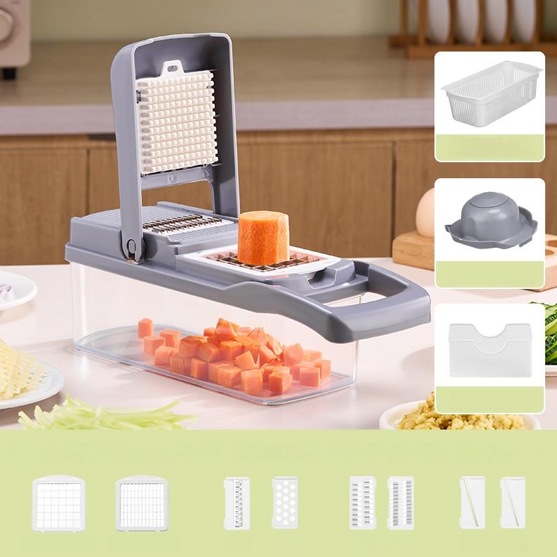 Бытовая портативная кухонная утварь Овощерезка Кухонные принадлежности Терки с ящиком для хранения Кухонные принадлежности Инструменты