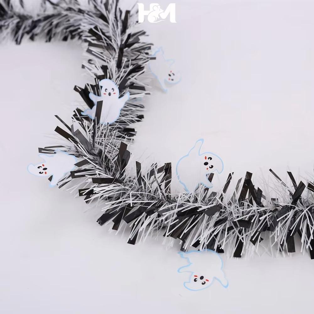Halloween Streamers Strips Hanging Pendant Pumpkin Spider Bat Colorful Strips Garlands Happy Halloween Day Party Decor For Home