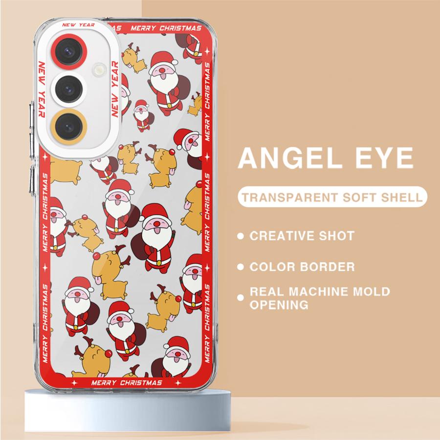 Зимний чехол Merry Christmas для телефона Samsung A13 A14 A15 A23 4G 5G A24 4G A25 A33 A34 A53 A54 A73 A35 A55 5G сумка