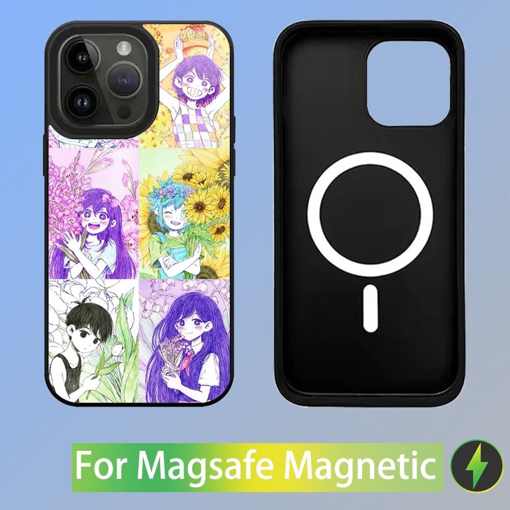 Чехол для телефона Omori Game для iPhone 15,14,13,12,11,Plus,Pro,Max Mini Magsafe Магнитная Беспроводная Зарядка