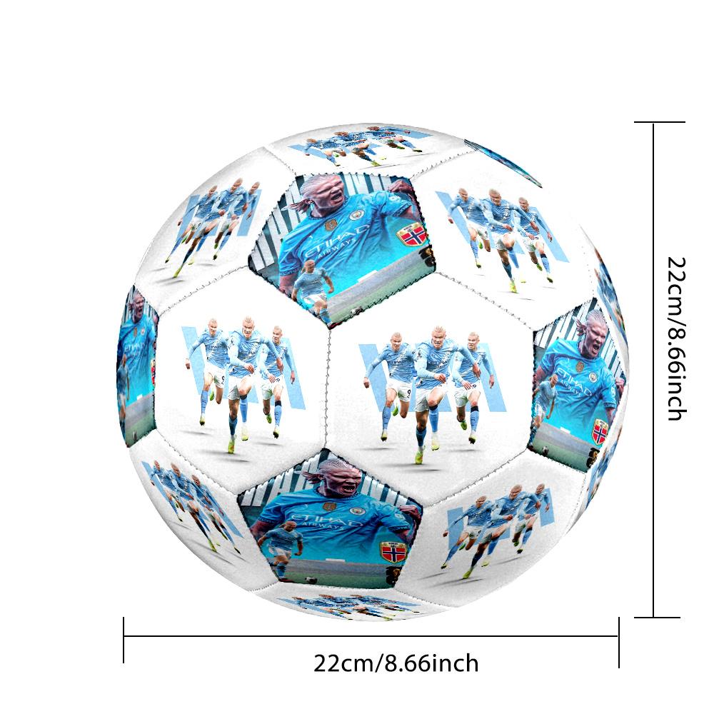 Haaland Manchester City Haaland Size 5 Soccer Football Machine Sewn Indooroutdoor Training And Matches Perfect Gift For Sports Enthusiasts