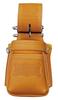 Сумка на пояс из кожи для перчаток Knicks с цепочкой высшего качества (карамель) КГК-201VADX